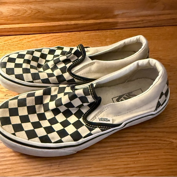 Vans Slip-On Sneakers in Black and White Checkerboard Mens Size 5 1/2 - Picture 15 of 16